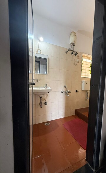 Bathroom in 2 BHK Apartment at Dheeraj Godavari Apartment, Malad West – for Rent
