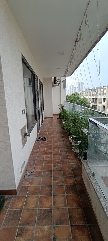 Balcony in 3 BHK Builder Floor at Ansal API Esencia, Sector 67 – for Rent