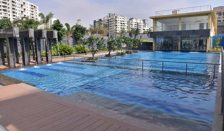 Swimming Pool, ganga-platino 3 Bedroom 1600 Sq.Ft. Penthouse In Kharadi Pune 9164669