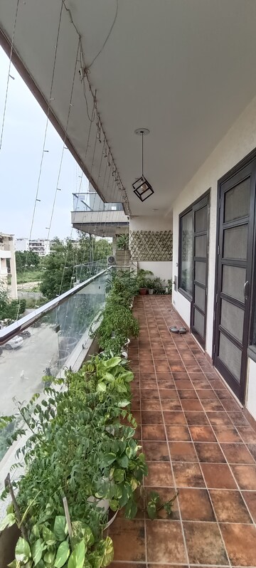 Balcony in 3 BHK Builder Floor at Ansal API Esencia, Sector 67 – for Rent