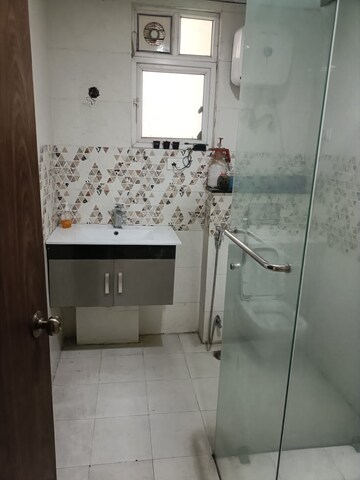 Bathroom in 3 BHK Apartment at MI Rustle Court, Gomti Nagar – for Rent
