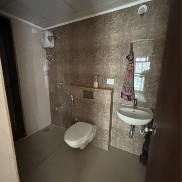 Bathroom in 1 BHK Apartment at Lodha Palava City Lakeshore Greens, Hedutane – for Rent