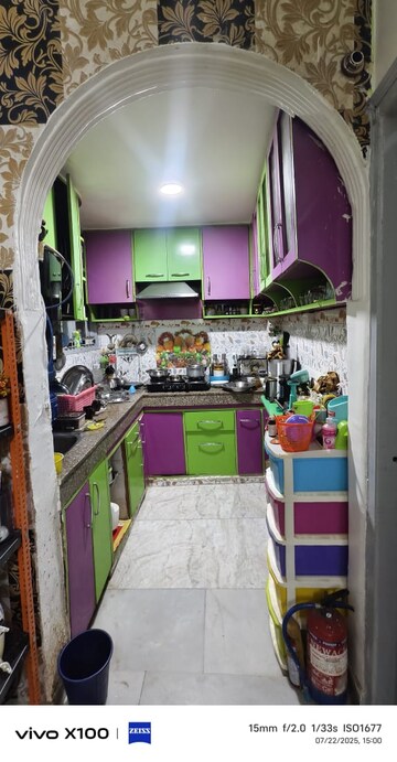 Kitchen in 3 BHK Apartment at Shaheen Bagh – for Sale