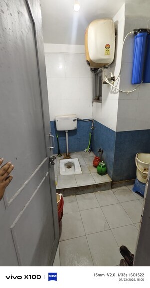 Bathroom in 3 BHK Apartment at Shaheen Bagh – for Sale