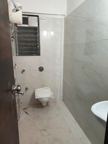 Bathroom in 1 BHK Apartment at DGS Sheetal Tapovan, Malad East – for Rent