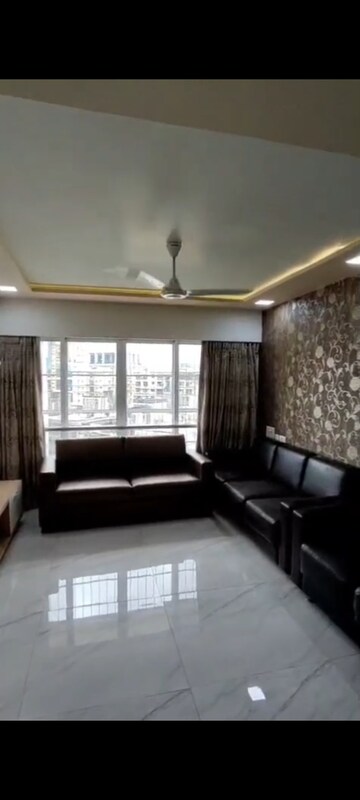 Living Room in 3 BHK Apartment at Paranjape Schemes Royal Court, Andheri East – for Rent