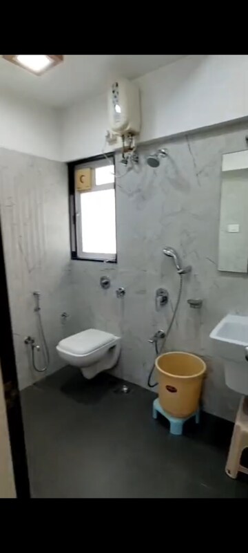 Bathroom in 3 BHK Apartment at Paranjape Schemes Royal Court, Andheri East – for Rent