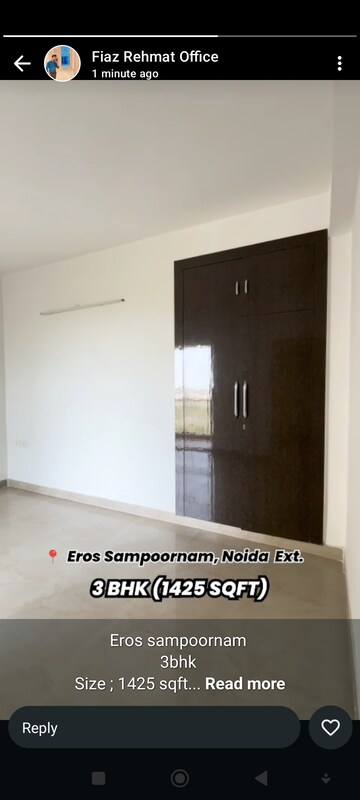 Room in 3 BHK Apartment at Eros Sampoornam, Sector 2 Greater Noida – for Sale