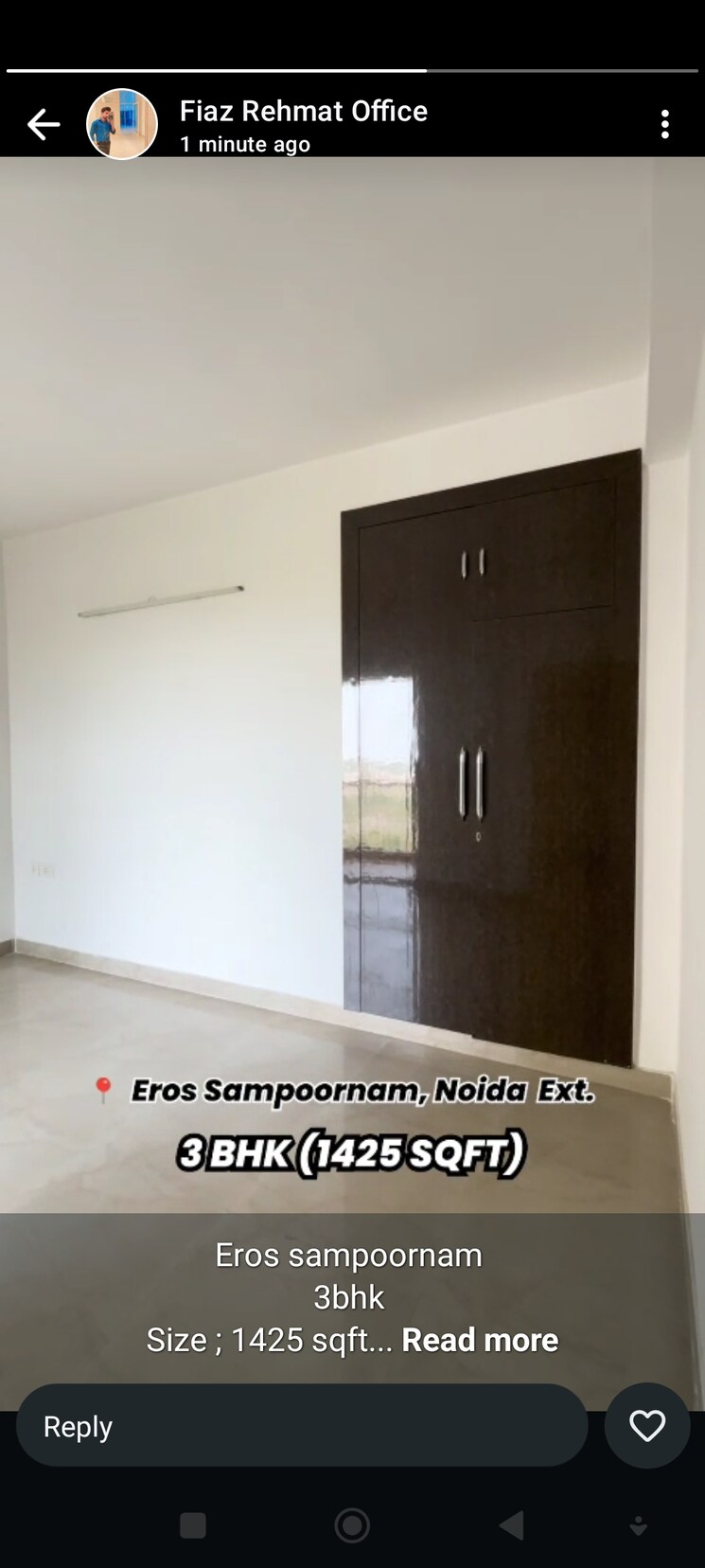 Room, eros-sampoornam 3 Bedroom 1425 Sq.Ft. Apartment In Sector 2 Greater Noida Greater Noida 9166529