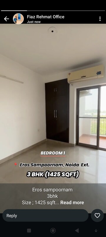 Room in 3 BHK Apartment at Eros Sampoornam, Sector 2 Greater Noida – for Sale