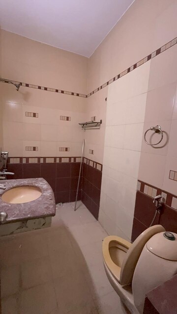 Bathroom in 3 BHK Builder Floor at Sukhdev Vihar – for Rent