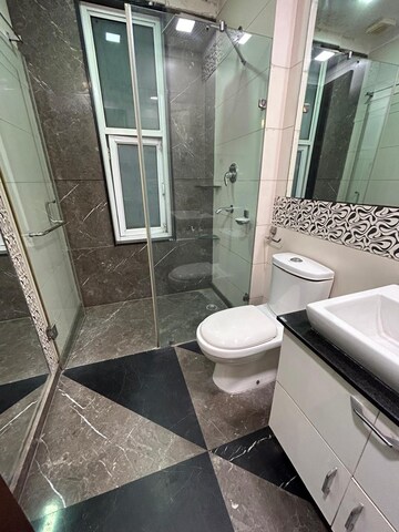 Bathroom in 3 BHK Builder Floor at Kalkaji – for Rent