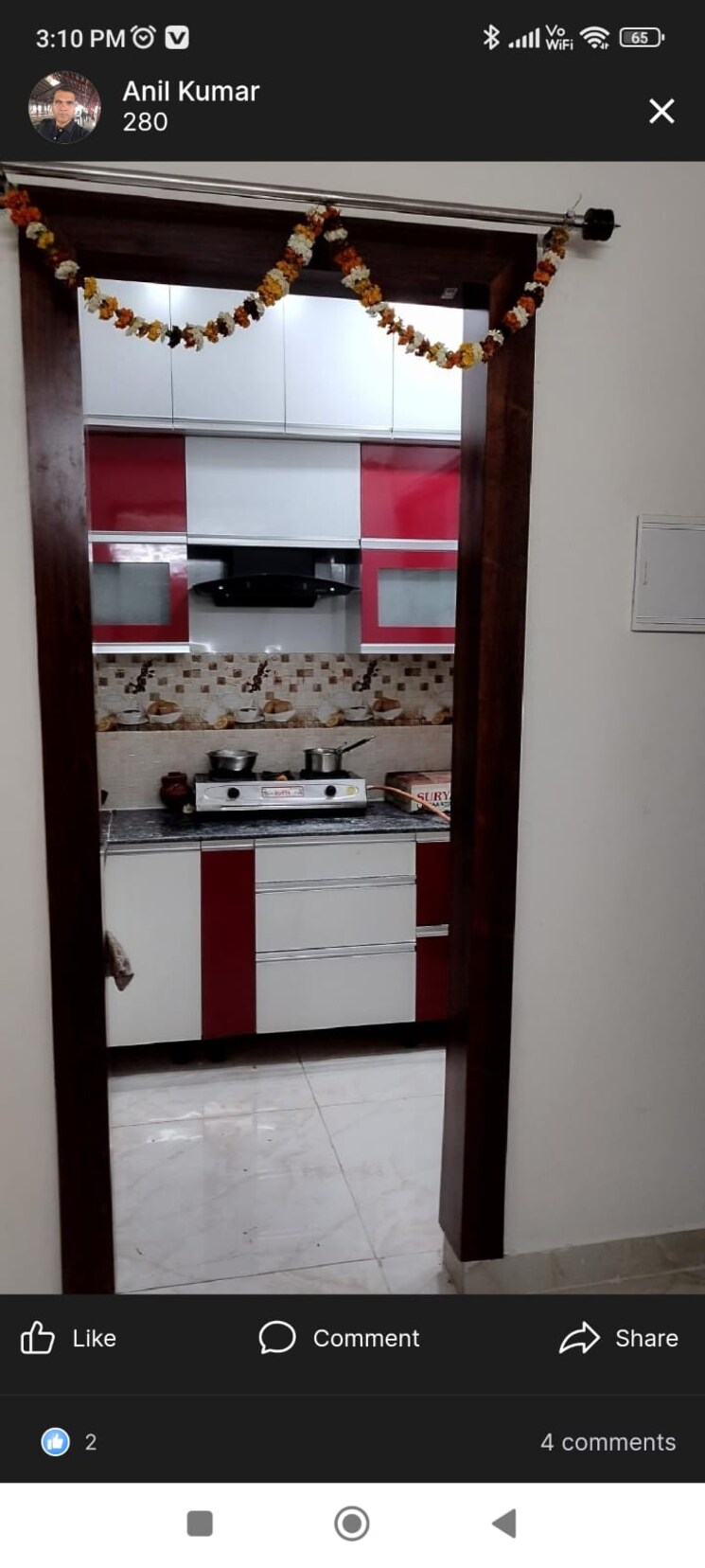 Kitchen, gaurs-siddhartham 2 Bedroom 945 Sq.Ft. Apartment In Siddharth Vihar Ghaziabad 9166925