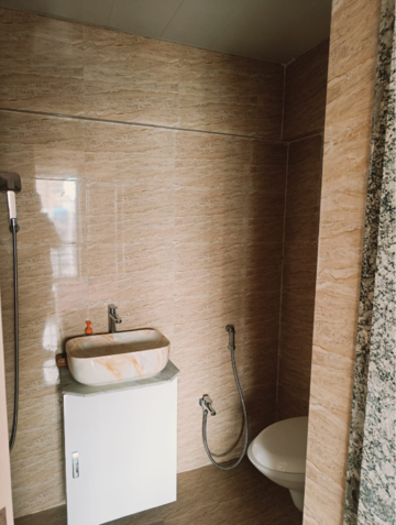 Bathroom in 2 BHK Apartment at Innovative Heights CHS Ltd, Kharghar – for Rent