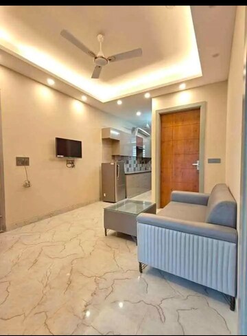 Living Room in 1 BHK Builder Floor at Freedom Fighters Enclave – for Rent
