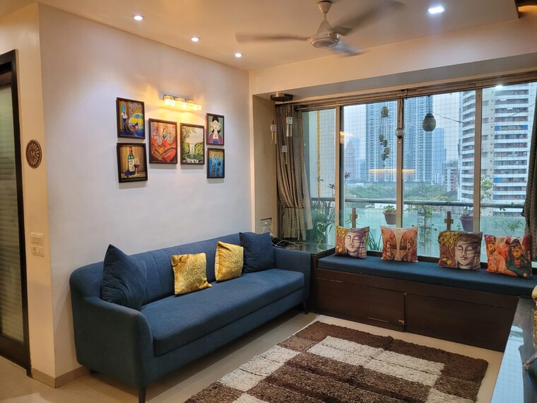 Living Room, dosti-flamingos 3 Bedroom 1250 Sq.Ft. Apartment In Parel Mumbai 9167276