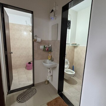 Bathroom in 1 BHK Apartment at Yashwin Orizzonte, Kharadi – for Rent