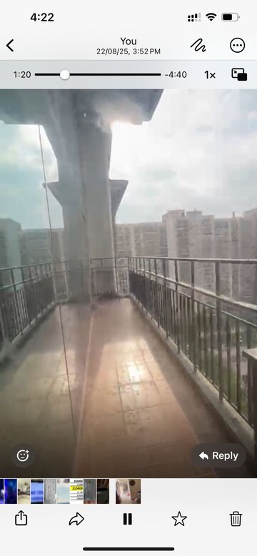 Balcony in 4 BHK Penthouse at Omaxe Spa Village, Sector 78 – for Sale