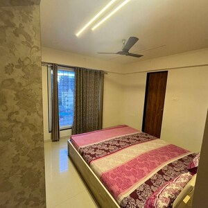 Bedroom in 3 BHK Apartment at Guru Vista CHS, Kharadi – for Rent