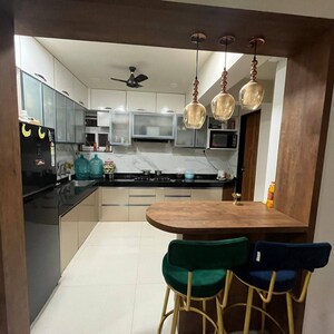 Kitchen in 3 BHK Apartment at Guru Vista CHS, Kharadi – for Rent