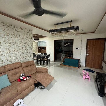 Living Room in 3 BHK Apartment at Guru Vista CHS, Kharadi – for Rent