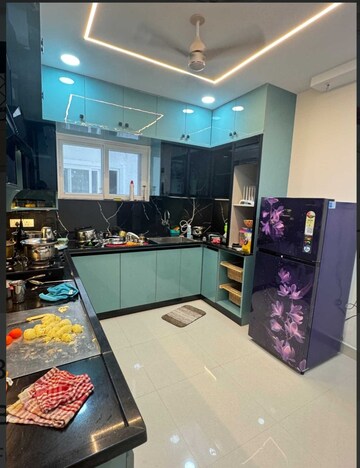 Kitchen in 3 BHK Apartment at SMR Vinay Boulder Woods, Bandlaguda Jagir – for Rent