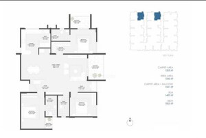 Floor Plan in 3 BHK Apartment at Modern Spaaces Engrace, Sarjapur Road – for Sale