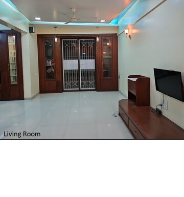 Living Room in 2 BHK Apartment at Sai Nandanvan CHSL, Wadgaon Sheri – for Rent