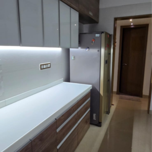 Kitchen in 2 BHK Apartment at Raheja Serenity, Khatau Estate – for Sale