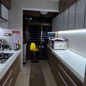 Kitchen in 2 BHK Apartment at Raheja Serenity, Khatau Estate – for Sale