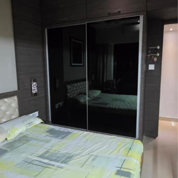 Bedroom in 2 BHK Apartment at Raheja Serenity, Khatau Estate – for Sale