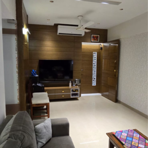 Living Room in 2 BHK Apartment at Raheja Serenity, Khatau Estate – for Sale