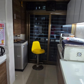 Kitchen in 2 BHK Apartment at Raheja Serenity, Khatau Estate – for Sale