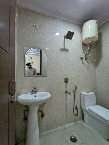 Bathroom in 2 BHK Builder Floor at Saket – for Rent