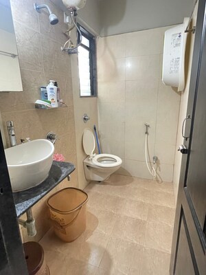 Bathroom in 1 BHK Apartment at Deepak Daffodils, Andheri East – for Sale