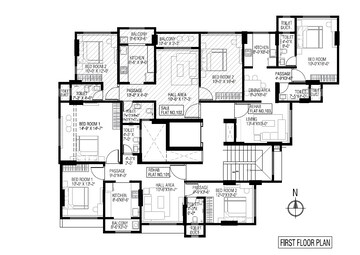 Floor Plan in 2 BHK Apartment at Thane West – for Sale