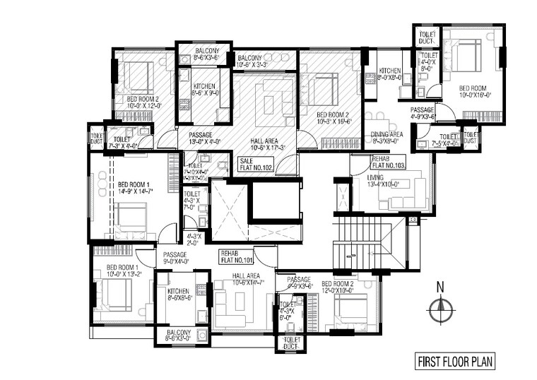 Floor Plan, thane west 2 Bedroom 760 Sq.Ft. Apartment In Thane West Thane 9168203