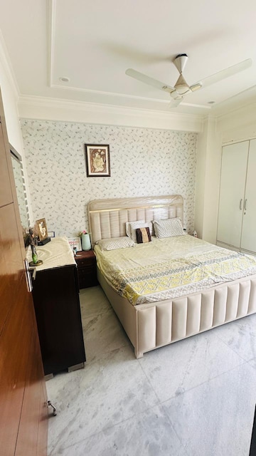Bedroom in 2.5 BHK Builder Floor at Sainik Colony – for Rent