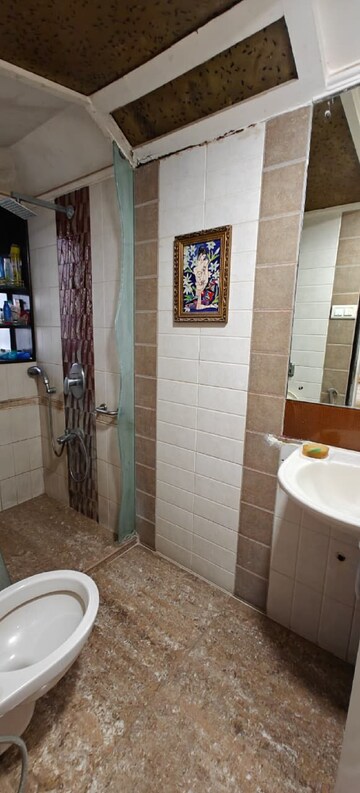 Bathroom in 3 BHK Apartment at Khar West – for Rent