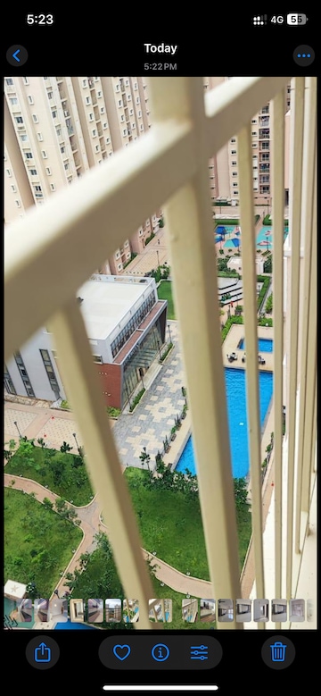Balcony in 3 BHK Apartment at Prestige Finsbury Park Regent, Bagaluru – for Rent