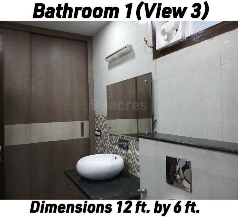 Bathroom, safdarjung enclave 3 Bedroom 1600 Sq.Ft. Builder Floor In Safdarjung Enclave Delhi 9168721