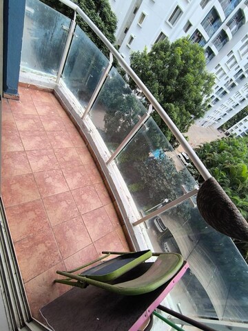 Balcony in 2 BHK Apartment at Megapolis Sparklet, Hinjewadi – for Rent