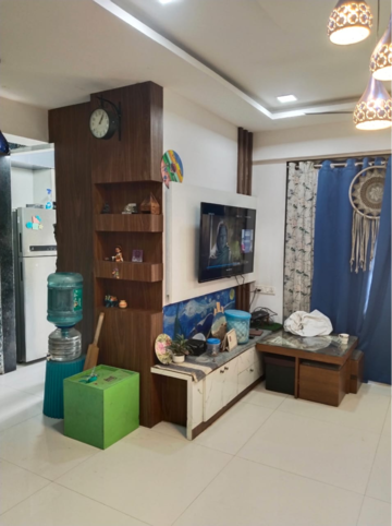 Living Room in 3 BHK Apartment at Galaxy Greenwoods, Kharghar Sector 30 – for Sale