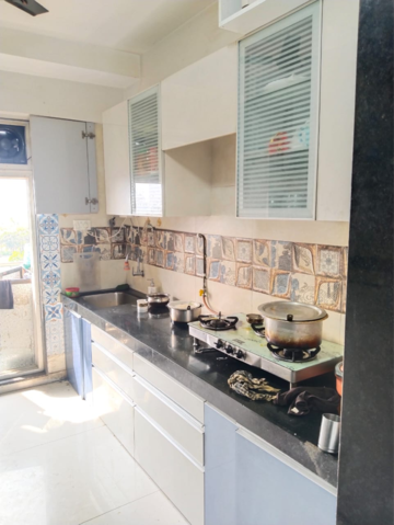 Kitchen in 3 BHK Apartment at Galaxy Greenwoods, Kharghar Sector 30 – for Sale