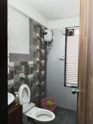 Bathroom in 3 BHK Apartment at Galaxy Greenwoods, Kharghar Sector 30 – for Sale