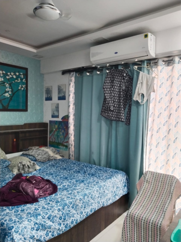 Bedroom in 3 BHK Apartment at Galaxy Greenwoods, Kharghar Sector 30 – for Sale