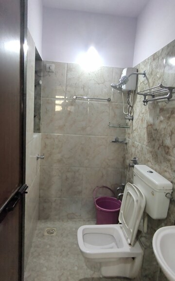 Bathroom in 1 BHK Apartment at Raunak Heights, Ghodbunder Road – for Rent