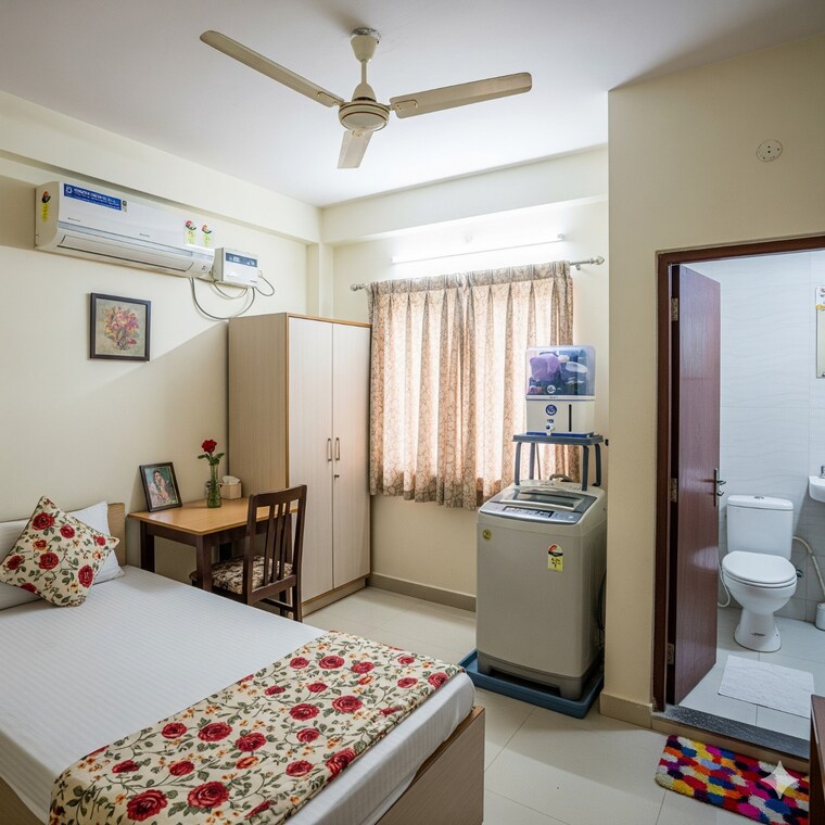 Bedroom, sector 15 Pg For Girls In Sector 15 9169332