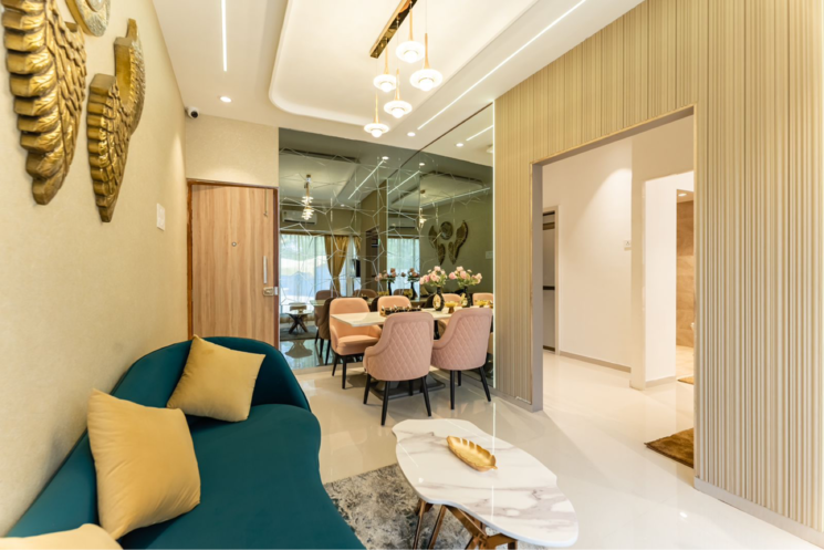 Living Room, nova-10-elegance 3 Bedroom 1230 Sq.Ft. Apartment In Kharghar Sector 37 Navi Mumbai 9169406