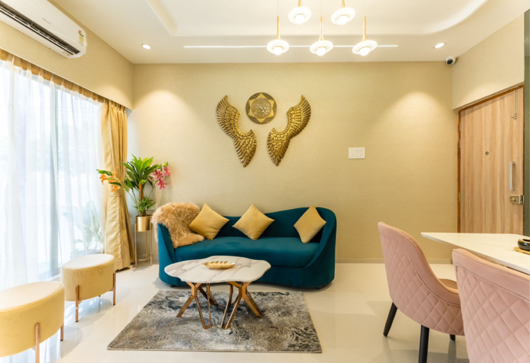 Living Room, nova-10-elegance 3 Bedroom 1230 Sq.Ft. Apartment In Kharghar Sector 37 Navi Mumbai 9169406